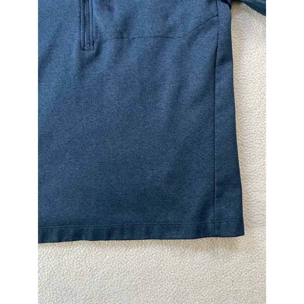 The North Face Mens Medium Quarter Zip Fleece Pullover Blue Heather A2VE5HKW